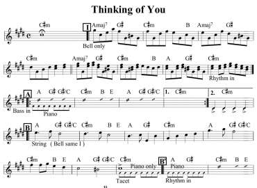 Thinking Of You sheet