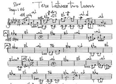 Toru Between Two Loves sheet