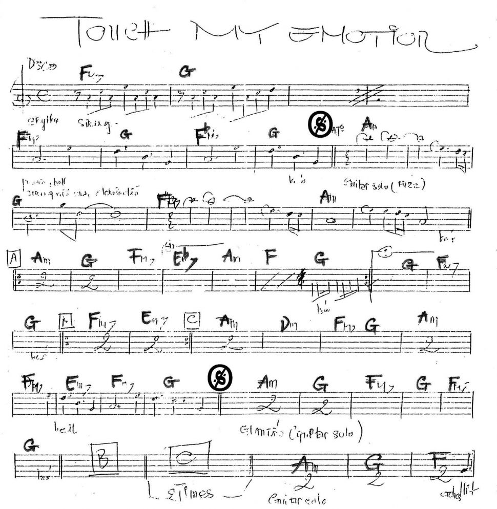 Touch My Emotion sheet
