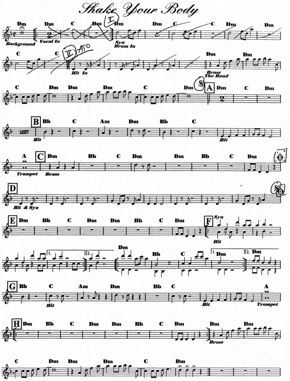 Take Your Body sheet