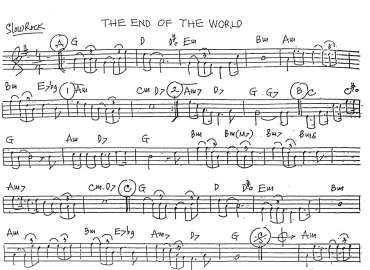 The End Of The Word sheet