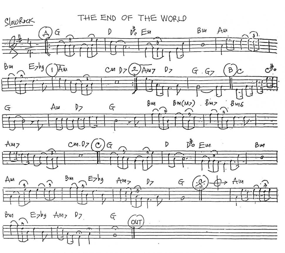 The End Of The Word sheet