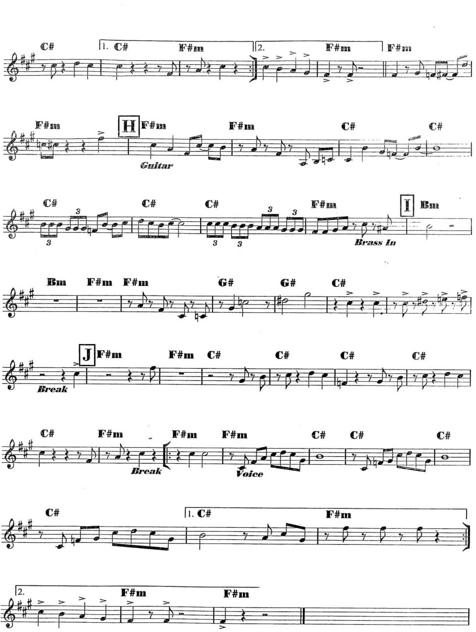 The Power Of Love sheet