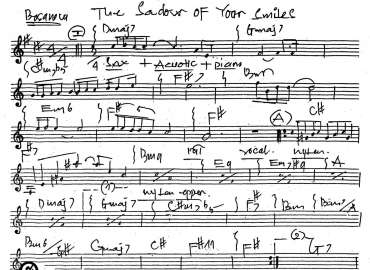 The Sadow Of Your Smiles sheet