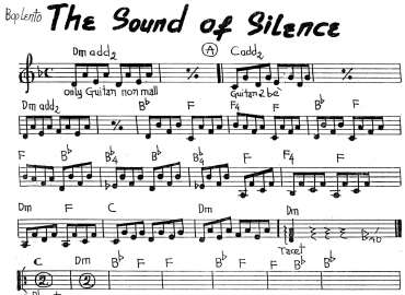 The Sound Of Silence sheet