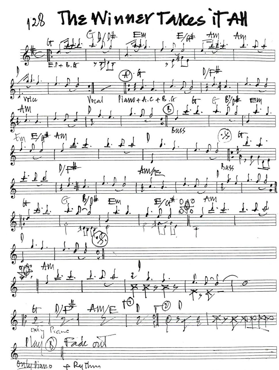 The Winner Takes It Ah sheet