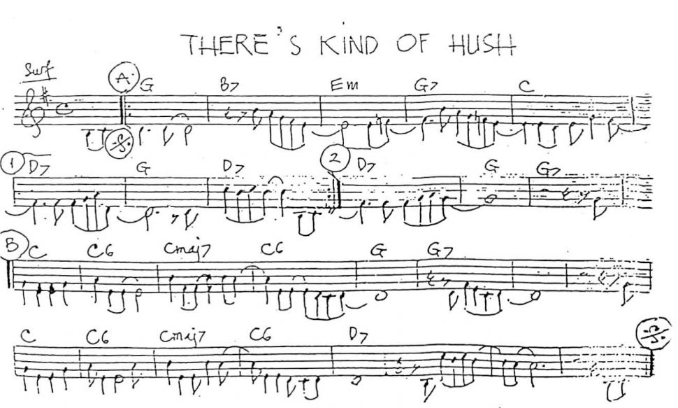 There's Kind Of Hush sheet