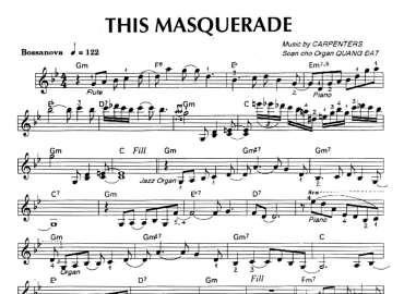 This Masquerade sheet