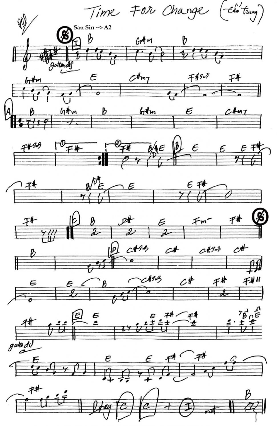 Time For Change sheet