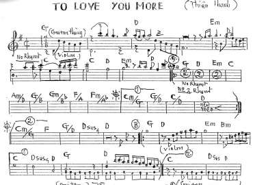 To Love You More sheet