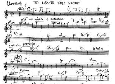 To Love You More sheet