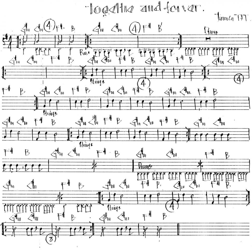 Together And Forever sheet