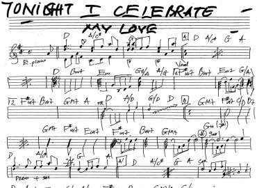 Tonight I Celebrate My Love sheet