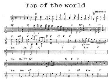 Top Of The World sheet