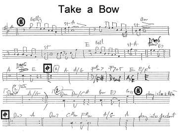 Take A Bow sheet