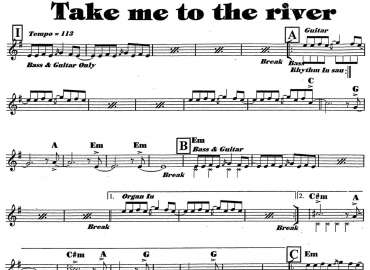Take Me To The River sheet