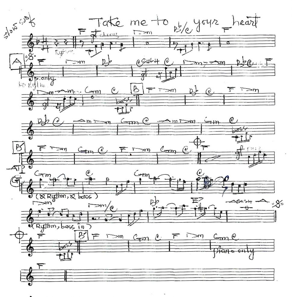 Take Me To Your Heart sheet