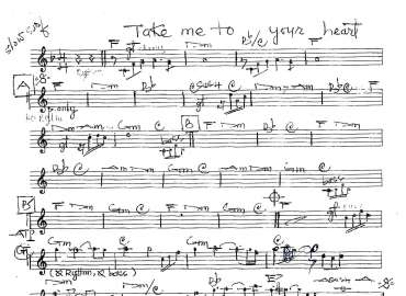 Take Me To Your Heart sheet