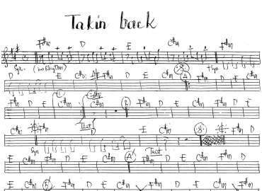 Takin Back sheet