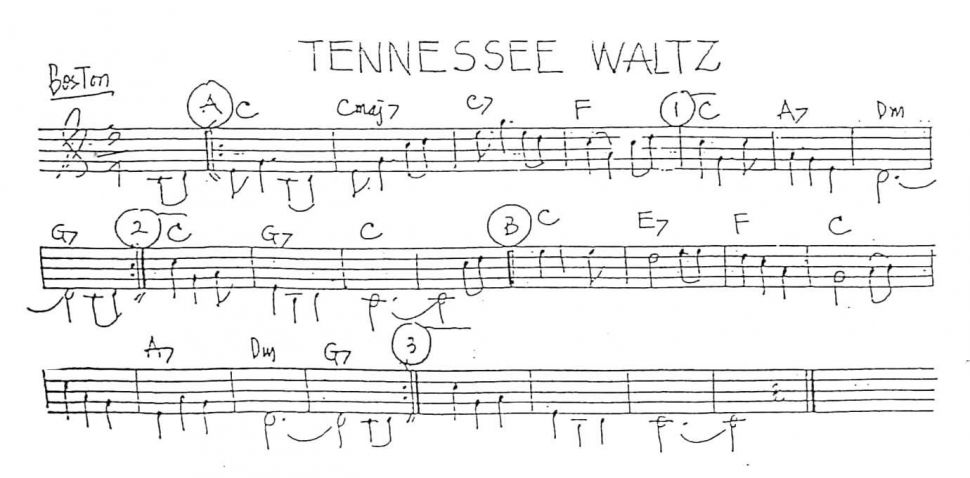 Tennessee Waltz sheet