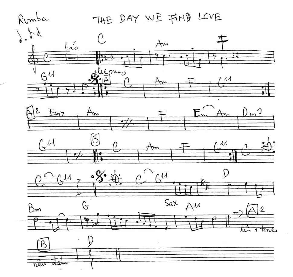 The Day We Find Love sheet