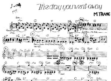 The Day You Went Away sheet