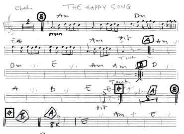 The Happy Song sheet