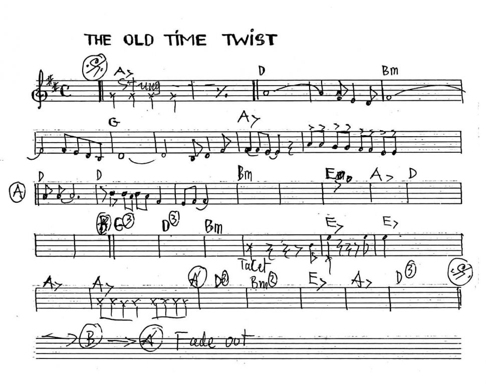 The Old Time Twist sheet