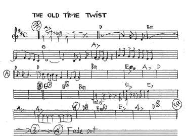 The Old Time Twist sheet