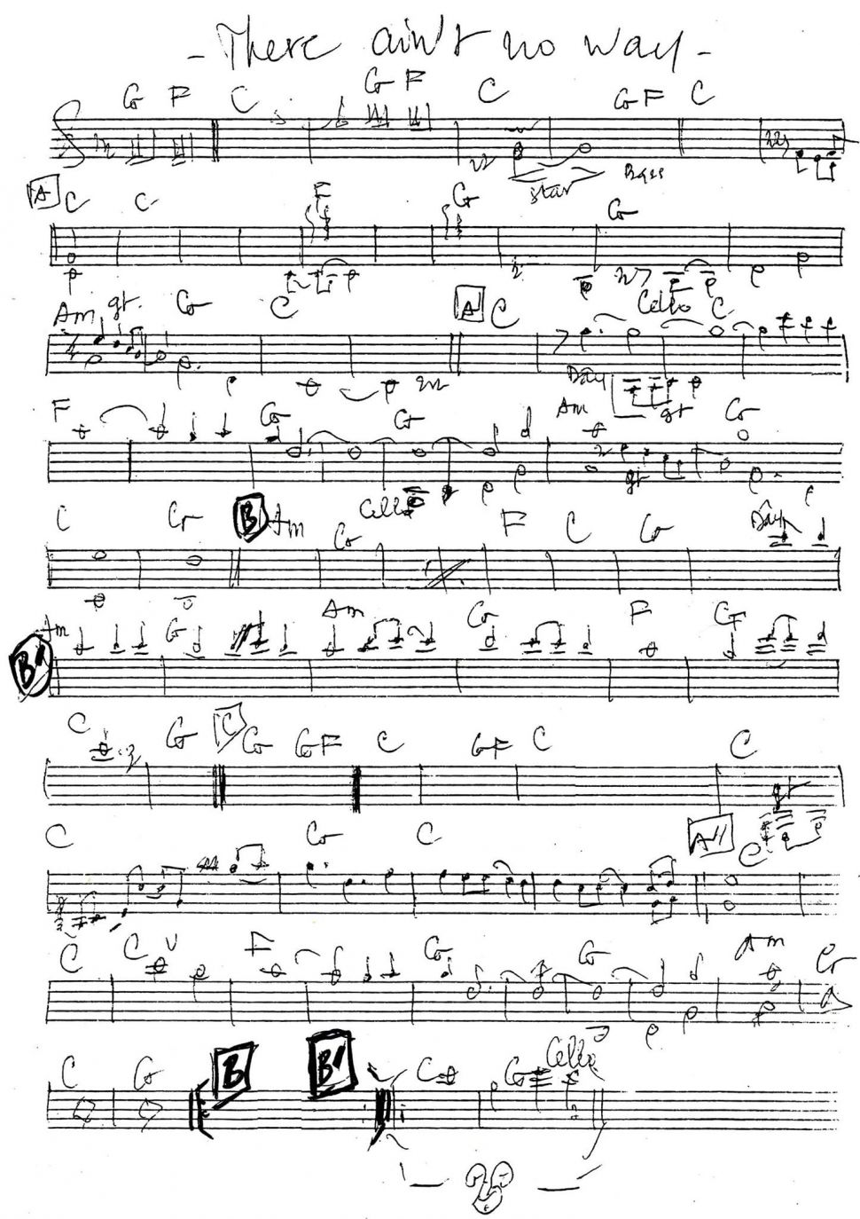 There Ain't No Way sheet