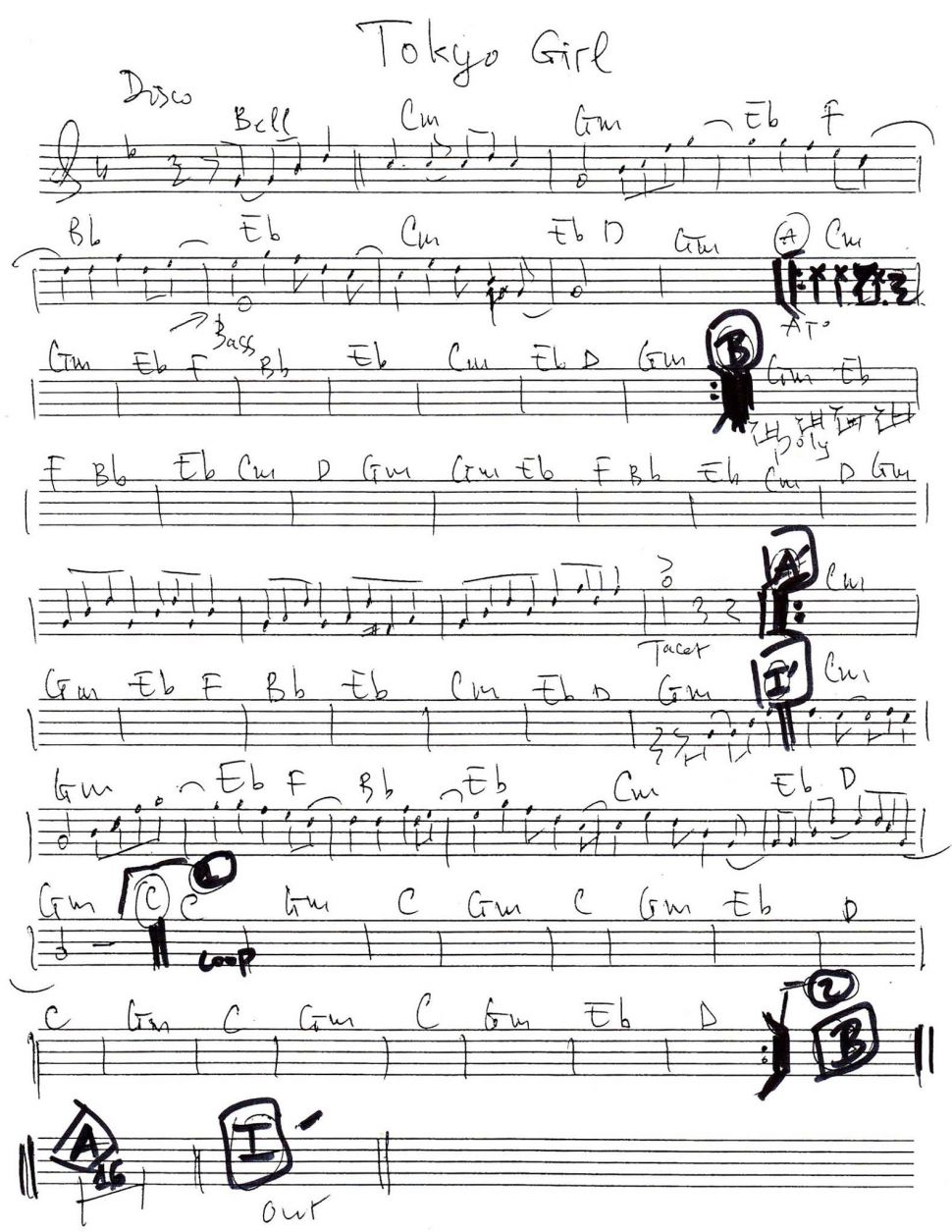 Tokyo Girl sheet