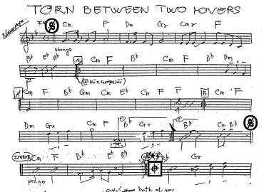 Torn Between Two Loves sheet