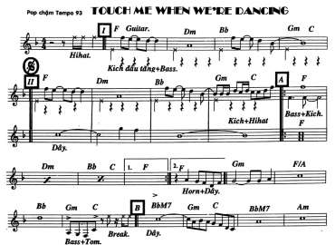 Touch Me When We're Dancing sheet