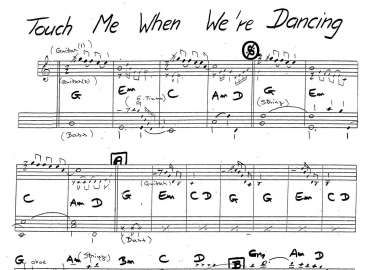 Touch Me When We're Dancing sheet