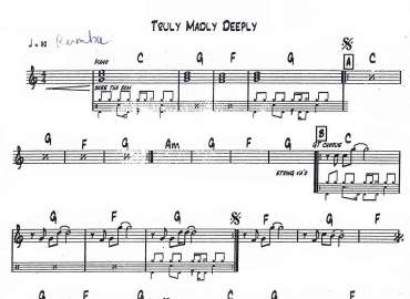 Truly Madly Deeply sheet