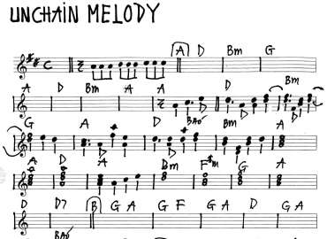 Unchain melody sheet