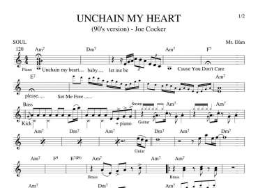 Unchain my heart sheet