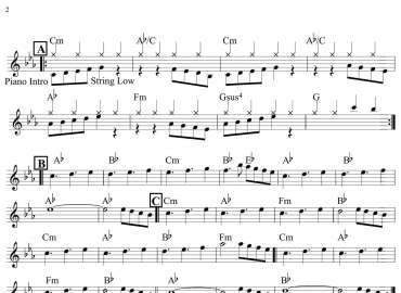 Unchained my heart sheet