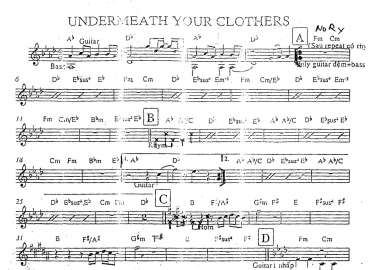 Undermeath your clothers sheet