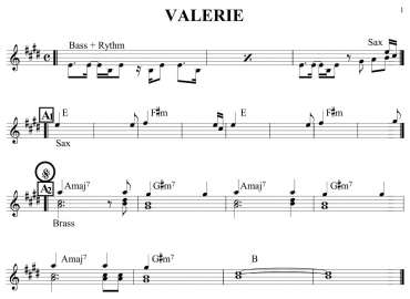 Valenrie sheet