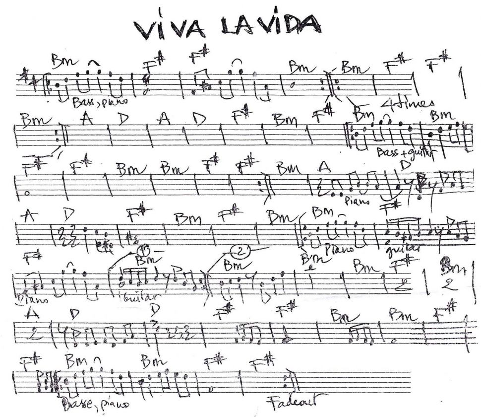 Viva lavida sheet