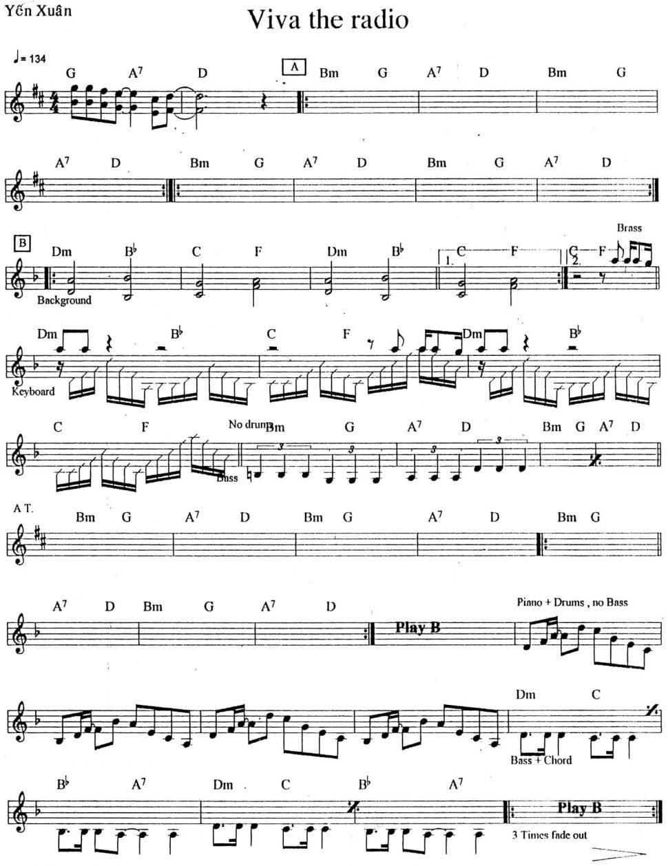 Viva the radio sheet