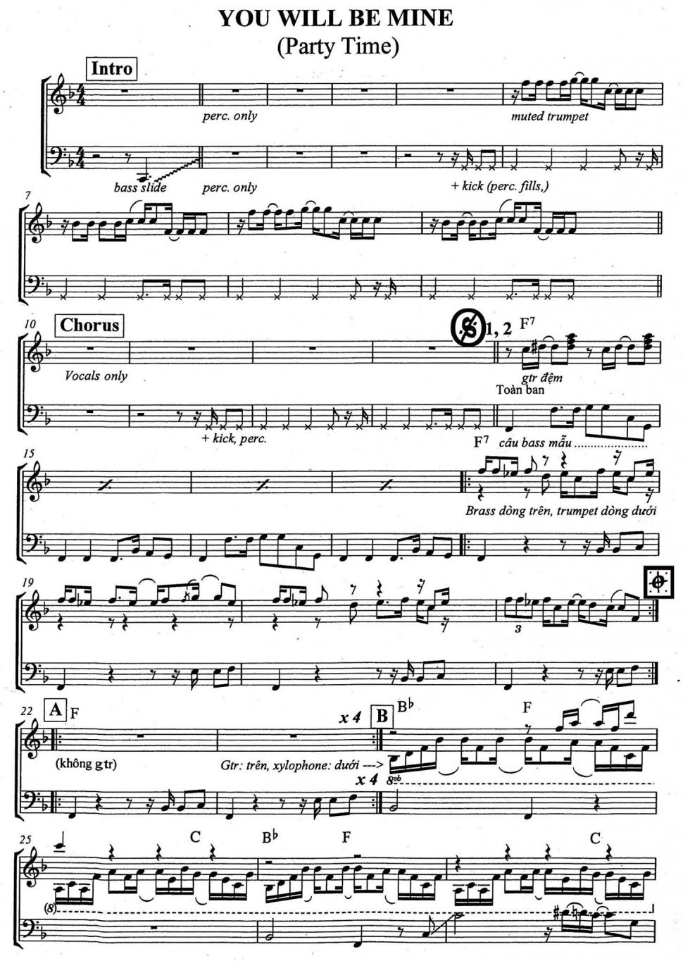 You will be mine sheet