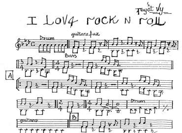 I love rock n roll sheet