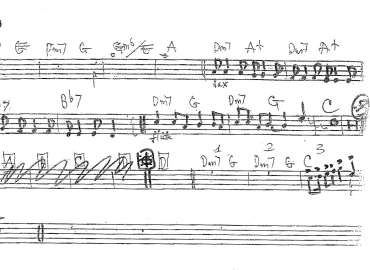 The Day You Went Away sheet