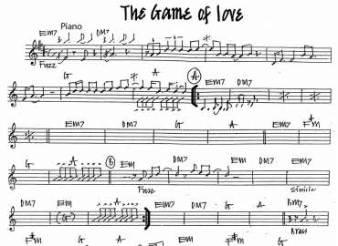 The Game Of Love sheet