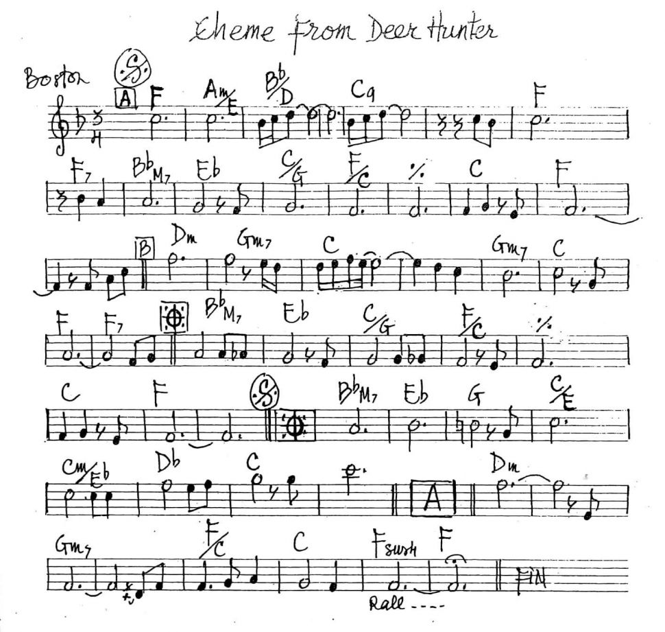 There From Deer Hunter sheet