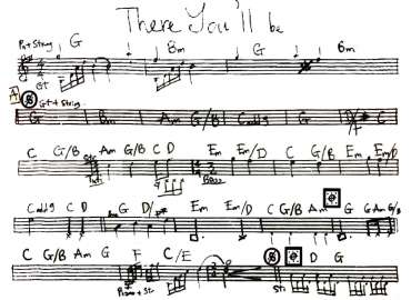 There You'll Be sheet