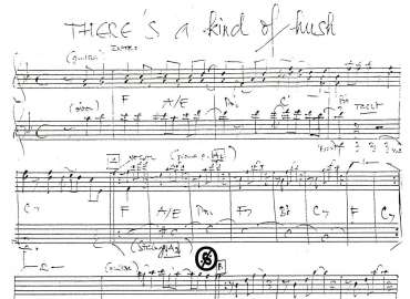 There's A Kind Of Hush sheet
