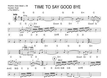 Time To Say Goobye sheet